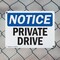 Signmission Private Drive OSHA Notice Sign, Plastic, 10in W x 7in L, 2PK OS-2PACK-NS-P-710-L-17810 - alternate 6